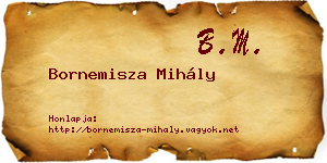 Bornemisza Mihály névjegykártya
