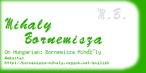 mihaly bornemisza business card